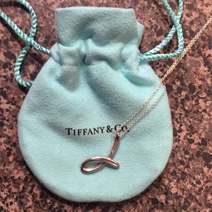 Tiffany letter J necklace